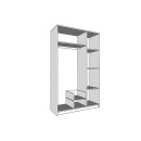 ΝΤΟΥΛΑΠΑ HANA 3K2FO SONOMA 120x52x205εκ