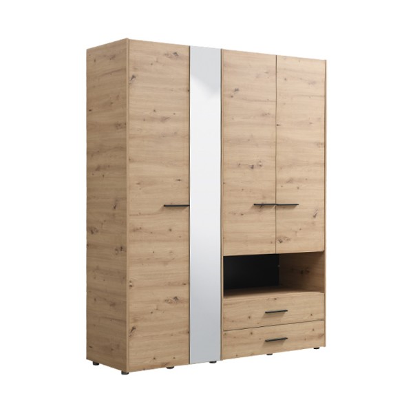 ΝΤΟΥΛΑΠΑ LEON 4K2FO ARTISAN OAK 161x55x205.εκ