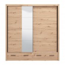 ΝΤΟΥΛΑΠΑ ΜΕ ΚΑΘΡΕΦΤΗ ALBI PLUS 205 2F OG ARTISAN OAK ΧΡΩΜΑ 205x60x216εκ