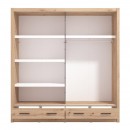 ΝΤΟΥΛΑΠΑ ΜΕ ΚΑΘΡΕΦΤΗ ALBI PLUS 205 2F OG ARTISAN OAK ΧΡΩΜΑ 205x60x216εκ