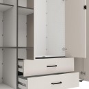 ΝΤΟΥΛΑΠΑ ΜΕ ΚΑΘΡΕΦΤΗ LAMBETH 4K2F2O h207 CASHMERE-ARTISAN OAK ΧΡΩΜΑ 158x54x208εκ