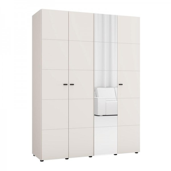 ΝΤΟΥΛΑΠΑ ΜΕ ΚΑΘΡΕΦΤΗ SALAMIS 4K1O h207 CASHMERE ΧΡΩΜΑ 155x52x208εκ