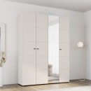 ΝΤΟΥΛΑΠΑ ΜΕ ΚΑΘΡΕΦΤΗ SALAMIS 4K1O h207 CASHMERE ΧΡΩΜΑ 155x52x208εκ