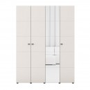 ΝΤΟΥΛΑΠΑ ΜΕ ΚΑΘΡΕΦΤΗ SALAMIS 4K1O h207 CASHMERE ΧΡΩΜΑ 155x52x208εκ