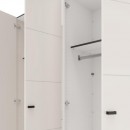 ΝΤΟΥΛΑΠΑ ΜΕ ΚΑΘΡΕΦΤΗ SALAMIS 4K1O h207 CASHMERE ΧΡΩΜΑ 155x52x208εκ
