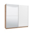 ΝΤΟΥΛΑΠΑ MONDEGO 220 OG ΜΕ ΚΑΘΡΕΦΤΗ ARTISAN-ΛΕΥΚΗ ΛΑΚΑ 217x62.5x210εκ