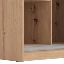 ΝΤΟΥΛΑΠΑ MONDEGO 220 OG ΜΕ ΚΑΘΡΕΦΤΗ ARTISAN-ΛΕΥΚΗ ΛΑΚΑ 217x62.5x210εκ