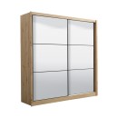 ΝΤΟΥΛΑΠΑ NAVARA ME ΚΑΘΡΕΦΤΗ 215 2 OG ARTISAN OAK 213x60x215,5εκ