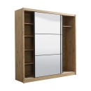 ΝΤΟΥΛΑΠΑ NAVARA ME ΚΑΘΡΕΦΤΗ 215 2 OG ARTISAN OAK 213x60x215,5εκ