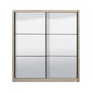 ΝΤΟΥΛΑΠΑ NAVARA ΜΕ ΚΑΘΡΕΦΤΗ 215 2 OG GREY OAK 213x60x215,5εκ