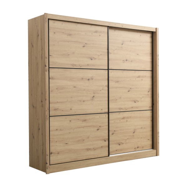 ΝΤΟΥΛΑΠΑ NAVARA 215 ΑRTISAN OAK 213x60x215,5εκ