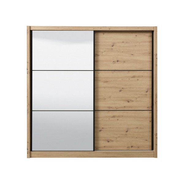 ΝΤΟΥΛΑΠΑ NAVARA ΜΕ ΚΑΘΡΕΦΤΗ 215 OG ARTISAN OAK 213x60x215,5εκ