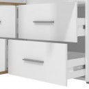 ΝΤΟΥΛΑΠΑ PARNAS 3K2FO III ARTISAN OAK-ΛΕΥΚΟ 149x54x208εκ