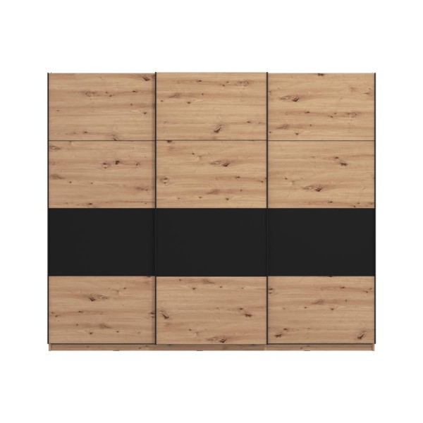 ΝΤΟΥΛΑΠΑ SARDINIA 270 ARTISAN OAK / ΜΑΥΡΟ 262.5x65.5x224εκ