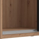 ΝΤΟΥΛΑΠΑ SARDINIA 270 ARTISAN OAK / ΜΑΥΡΟ 262.5x65.5x224εκ