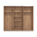 ΝΤΟΥΛΑΠΑ SARDINIA 270 OG ΜΕ ΚΑΘΡΕΦΤΗ ARTISAN OAK / ΜΑΥΡΟ 262.5x65.5x224εκ