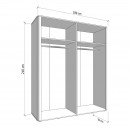 ΝΤΟΥΛΑΠΑ SERDICA 4K1O h211 CASHMERE ΧΡΩΜΑ 180x57x211εκ