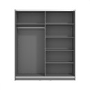 ΝΤΟΥΛΑΠΑ SIERRA 180 ΓΚΡΙ 180x62.5x210εκ
