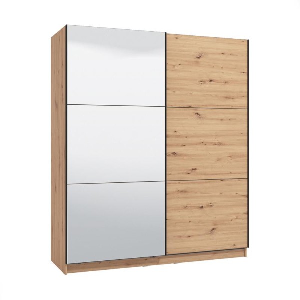 ΝΤΟΥΛΑΠΑ SIERRA 180 ΜΕ ΚΑΘΡΕΦΤΗ ARTISAN OAK 180x62.5x210εκ