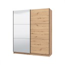 ΝΤΟΥΛΑΠΑ SIERRA 180 ΜΕ ΚΑΘΡΕΦΤΗ ARTISAN OAK 180x62.5x210εκ