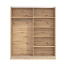 ΝΤΟΥΛΑΠΑ SIERRA 180 ΜΕ ΚΑΘΡΕΦΤΗ ARTISAN OAK 180x62.5x210εκ