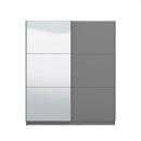 ΝΤΟΥΛΑΠΑ SIERRA 180 ΜΕ ΚΑΘΡΕΦΤΗ ΓΚΡΙ 180x62.5x210εκ