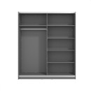 ΝΤΟΥΛΑΠΑ SIERRA 180 ΜΕ ΚΑΘΡΕΦΤΗ ΓΚΡΙ 180x62.5x210εκ