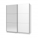 ΝΤΟΥΛΑΠΑ SIERRA 180 ΜΕ ΚΑΘΡΕΦΤΗ ΛΕΥΚΟ 180x62.5x210εκ