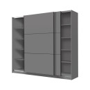 ΝΤΟΥΛΑΠΑ SIERRA 220 ΓΚΡΙ ΧΡΩΜΑ 217x62.5x210εκ