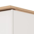 ΝΤΟΥΛΑΠΑ VALENCIA 220 ΛΕΥΚΟ-ARTISAN OAK-ΛΕΥΚΟ ΜΑΤ 220x62.5x214εκ