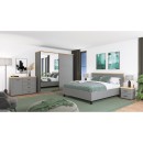 ΝΤΟΥΛΑΠΑ VALENCIA 220 ΜΕ ΚΑΘΡΕΦΤΗ ΓΚΡΙ-ARTISAN OAK-ΓΚΡΙ ΜΑΤ 220x62.5x214εκ
