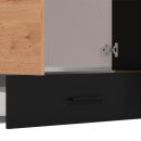 ΝΤΟΥΛΑΠΑ VARADERO 4K1F1O ARTISAN OAK-ΜΑΥΡΟ 157,5x53x203,5εκ