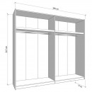 ΝΤΟΥΛΑΠΑ VEYMONT 245 OG h217 ΛΕΥΚΟ ΧΡΩΜΑ 245x61x218εκ