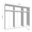ΝΤΟΥΛΑΠΑ VEYMONT 270 OG h217 CASHMERE ΧΡΩΜΑ 267x61x218εκ