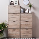 ΠΑΠΟΥΤΣΟΘΗΚΗ Base 14 GREY OAK 58x18x155,5εκ