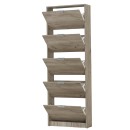 ΠΑΠΟΥΤΣΟΘΗΚΗ Base 15 GREY OAK 58x18x191,5εκ