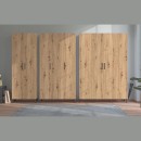 ΠΑΠΟΥΤΣΟΘΗΚΗ BUSETO 2K ARTISAN OAK ΧΡΩΜΑ 67,5x35x195εκ
