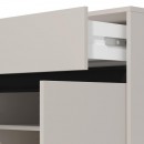 ΠΑΠΟΥΤΣΟΘΗΚΗ FLANNAN 2K1F2V CASHMERE/ΜΑΥΡΟ MATT ΧΡΩΜΑ 80x40x110εκ