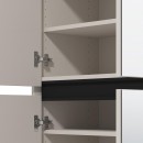 ΠΑΠΟΥΤΣΟΘΗΚΗ FLANNAN 2K4V 2OG CASHMERE/ΜΑΥΡΟ MATT ΧΡΩΜΑ 80x40x205εκ