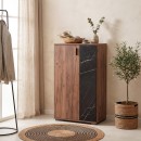 ΠΑΠΟΥΤΣΟΘΗΚΗ Fylliana Valenor TOBACCO CRAFT-BLACK MARBLE ΧΡΩΜΑ 69x34x120εκ ΠΑΠΟΥΤΣΟΘΗΚΗ Fylliana Valenor TOBACCO CRAFT-BLACK MARBLE ΧΡΩΜΑ 69x34x120εκ