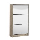 ΠΑΠΟΥΤΣΟΘΗΚΗ Hugo 23 Grey Oak ΜΕ ΚΑΘΡΕΦΤΗ 67x28x119εκ