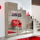ΠΑΠΟΥΤΣΟΘΗΚΗ Hugo 23 Grey Oak ΜΕ ΚΑΘΡΕΦΤΗ 67x28x119εκ
