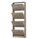 ΠΑΠΟΥΤΣΟΘΗΚΗ Hugo 24 Grey Oak 67x28x155εκ