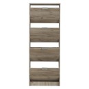 ΠΑΠΟΥΤΣΟΘΗΚΗ Hugo 24 Grey Oak 67x28x155εκ