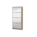 ΠΑΠΟΥΤΣΟΘΗΚΗ Hugo 24 Grey Oak ΜΕ ΚΑΘΡΕΦΤΗ 67x28x155εκ