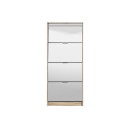 ΠΑΠΟΥΤΣΟΘΗΚΗ Hugo 24 Grey Oak ΜΕ ΚΑΘΡΕΦΤΗ 67x28x155εκ