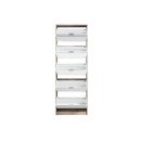 ΠΑΠΟΥΤΣΟΘΗΚΗ Hugo 25 Grey Oak ΜΕ ΚΑΘΡΕΦΤΗ 67x28x191,5εκ