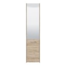 ΠΑΠΟΥΤΣΟΘΗΚΗ ΜΕ ΚΑΘΡΕΦΤΗ MENORCA 1K OG GREY OAK 46,5x37,5x199εκ