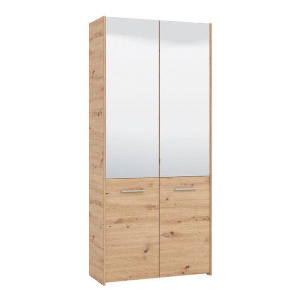 ΠΑΠΟΥΤΣΟΘΗΚΗ ΜΕ ΚΑΘΡΕΦΤΗ MENORCA 2K 2OG ARTISAN OAK 89,5x37,5x199εκ