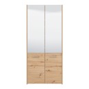 ΠΑΠΟΥΤΣΟΘΗΚΗ ΜΕ ΚΑΘΡΕΦΤΗ MENORCA 2K 2OG ARTISAN OAK 89,5x37,5x199εκ